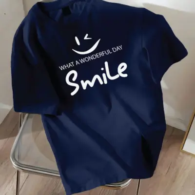 Drop Shoulder Printed T-Shirt