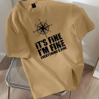 Drop Shoulder Printed T-Shirt