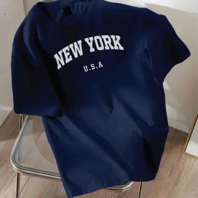 Drop Shoulder Printed T-Shirt