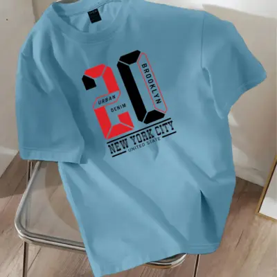 Drop Shoulder Printed T-Shirt