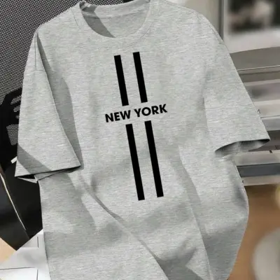 Drop Shoulder Printed T-Shirt