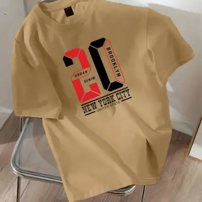 Drop Shoulder Printed T-Shirt