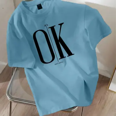 Drop Shoulder Printed T-Shirt