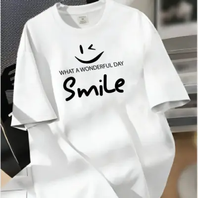 Drop Shoulder Printed T-Shirt