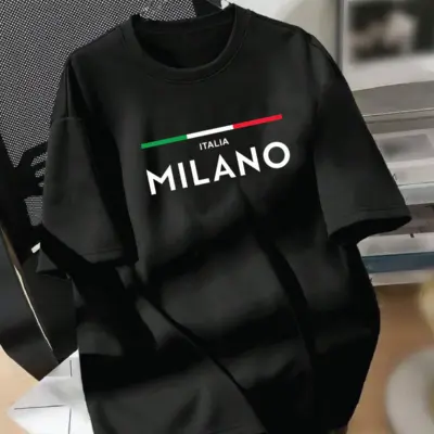 Drop Shoulder Printed T-Shirt