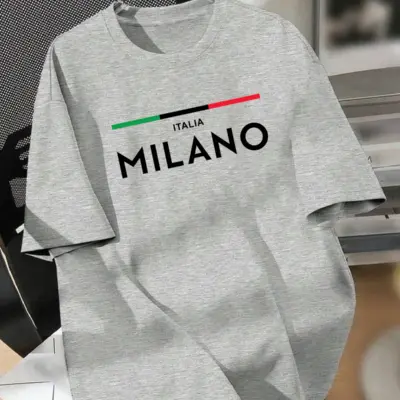 Drop Shoulder Printed T-Shirt