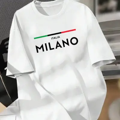 Drop Shoulder Printed T-Shirt