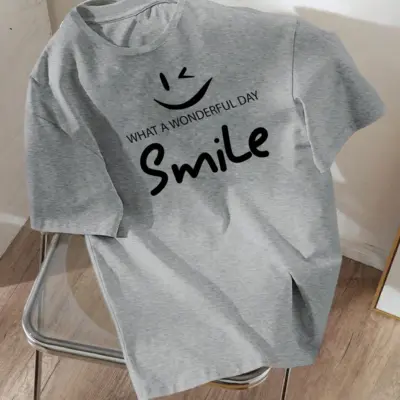 Drop Shoulder Printed T-Shirt