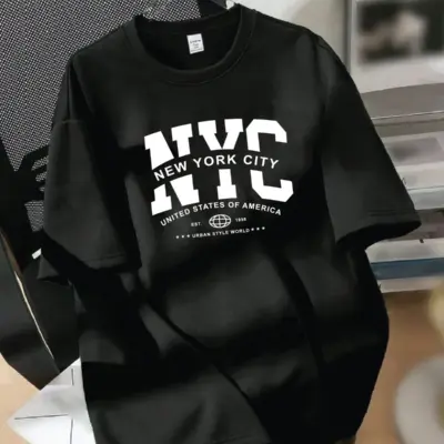 Drop Shoulder Printed T-Shirt