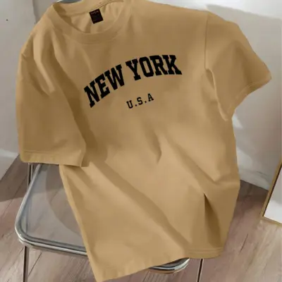 Drop Shoulder Printed T-Shirt