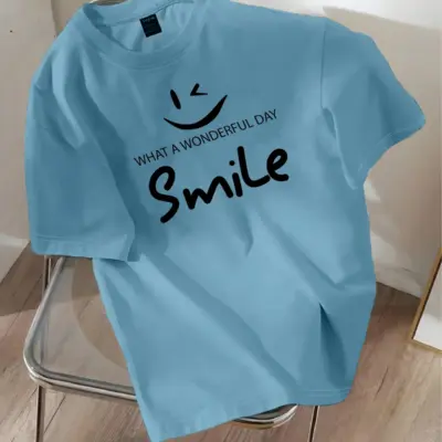 Drop Shoulder Printed T-Shirt