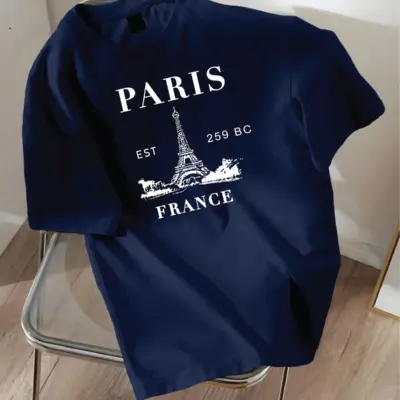 Drop Shoulder Printed T-Shirt