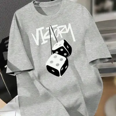 Drop Shoulder Printed T-Shirt