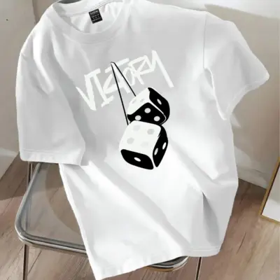 Drop Shoulder Printed T-Shirt