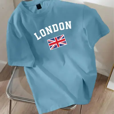 Drop Shoulder Printed T-Shirt