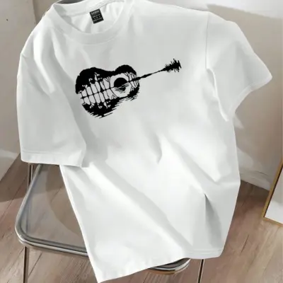 Drop Shoulder Printed T-Shirt