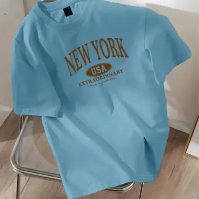 Drop Shoulder Printed T-Shirt