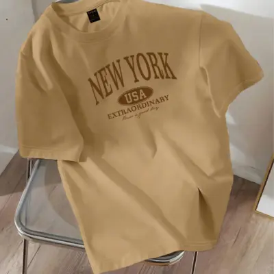 Drop Shoulder Printed T-Shirt