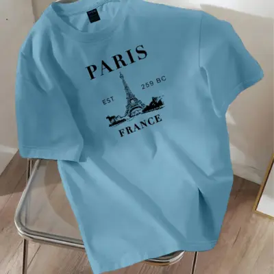 Drop Shoulder Printed T-Shirt