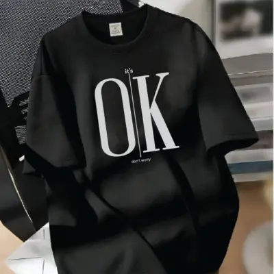 Drop Shoulder Printed T-Shirt