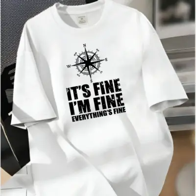 Drop Shoulder Printed T-Shirt