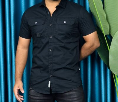 Unique Kaizer Cotton Double Pocket  Half Shirt