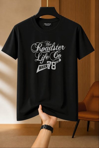 Printed Cotton Regular T Shirt