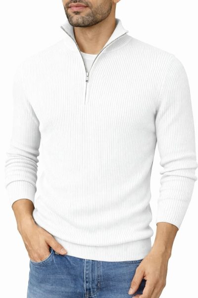 Zipper Full Sleeve Thermal  T-shirt