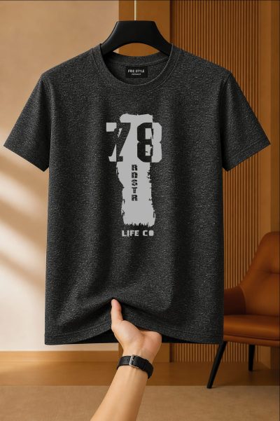 Printed Cotton Regular T Shirt