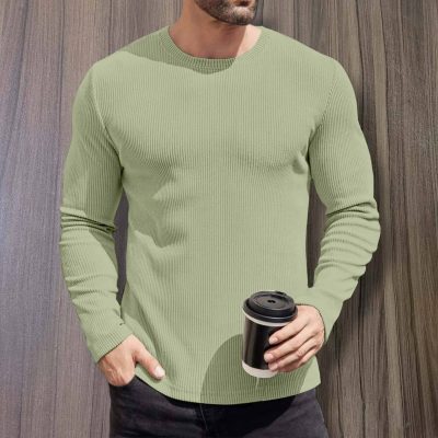 2/2 Rib Cotton Thermal Long Sleeve T-shirt