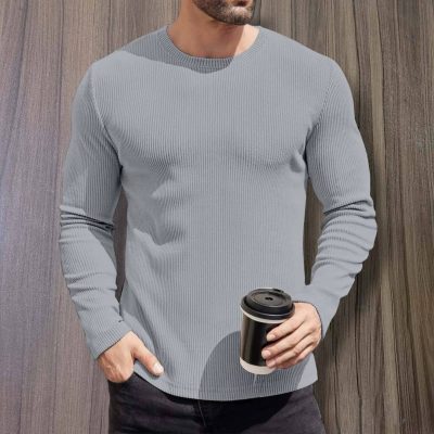 2/2 Rib Cotton Thermal Long Sleeve T-shirt