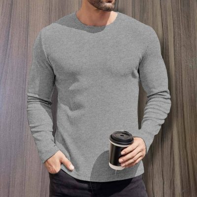 2/2 Rib Cotton Thermal Long Sleeve T-shirt