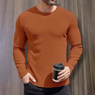 2/2 Rib Cotton Thermal Long Sleeve T-shirt