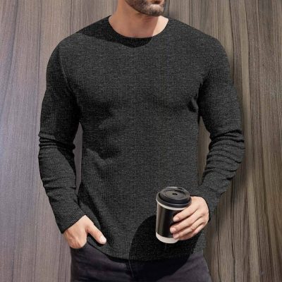 2/2 Rib Cotton Thermal Long Sleeve T-shirt