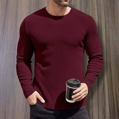 2/2 Rib Cotton Thermal Long Sleeve T-shirt