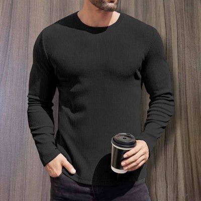 2/2 Rib Cotton Thermal Long Sleeve T-shirt