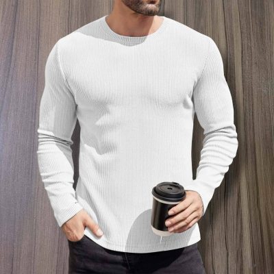 2/2 Rib Cotton Thermal Long Sleeve T-shirt