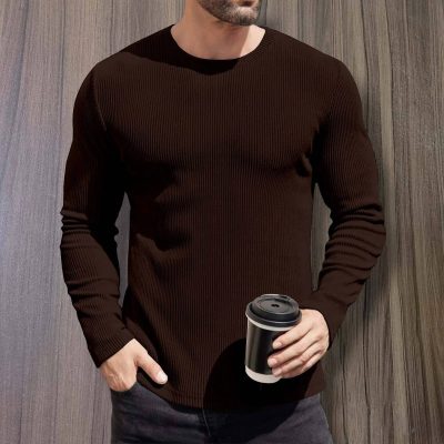2/2 Rib Cotton Thermal Long Sleeve T-shirt