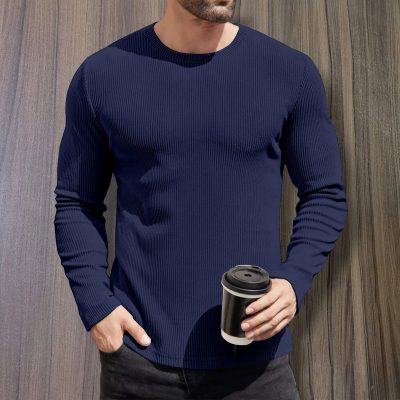 2/2 Rib Cotton Thermal Long Sleeve T-shirt