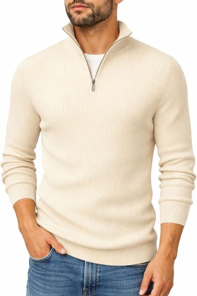 Zipper Full Sleeve Thermal  T-shirt