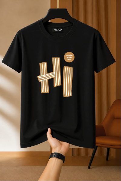 Printed Cotton Regular T Shirt
