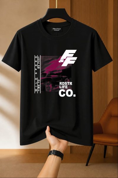 Printed Cotton Regular T Shirt