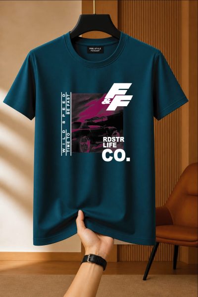 Printed Cotton Regular T Shirt