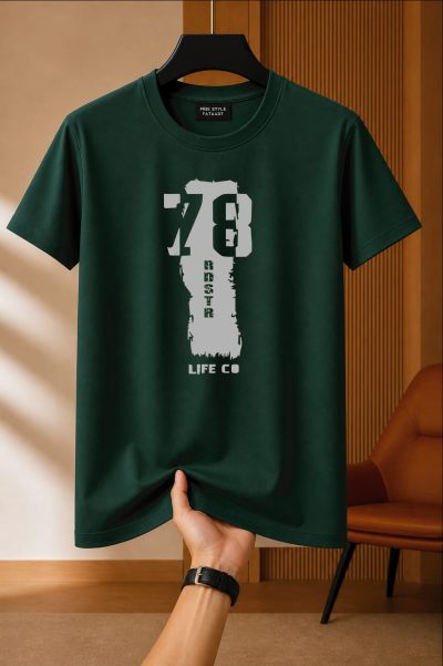 Printed Cotton Regular T Shirt