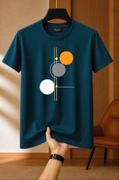 Printed Cotton Regular T Shirt