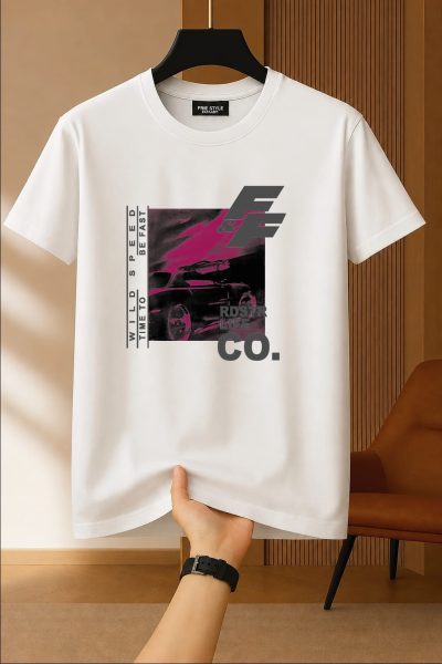Printed Cotton Regular T Shirt