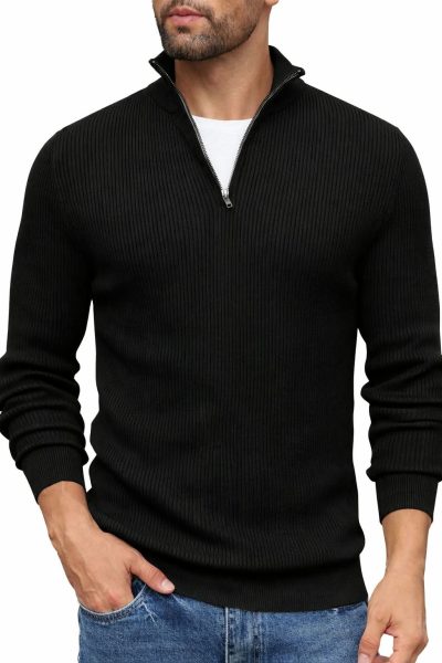 Zipper Full Sleeve Thermal  T-shirt