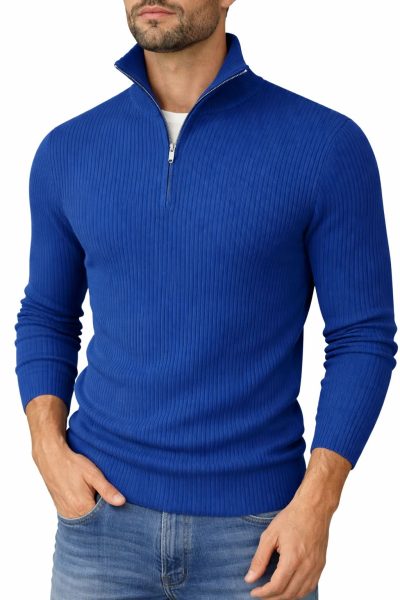 Zipper Full Sleeve Thermal  T-shirt