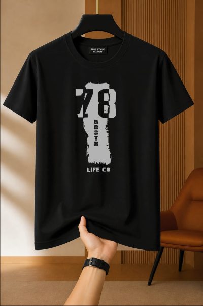 Printed Cotton Regular T Shirt