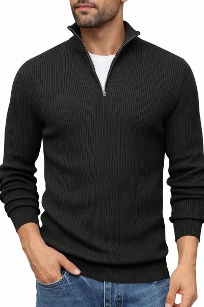 Zipper Full Sleeve Thermal  T-shirt